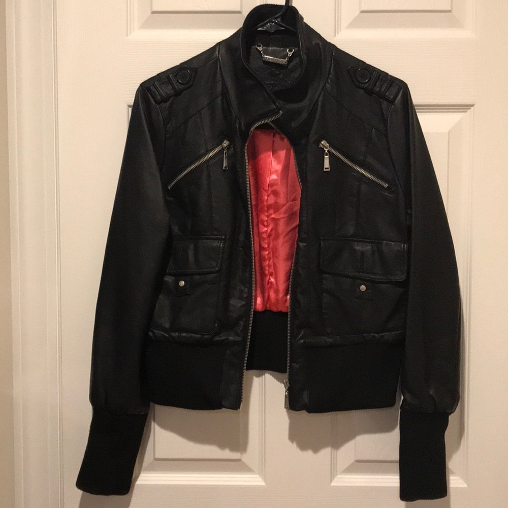 (Fake) Leather bomber jacket